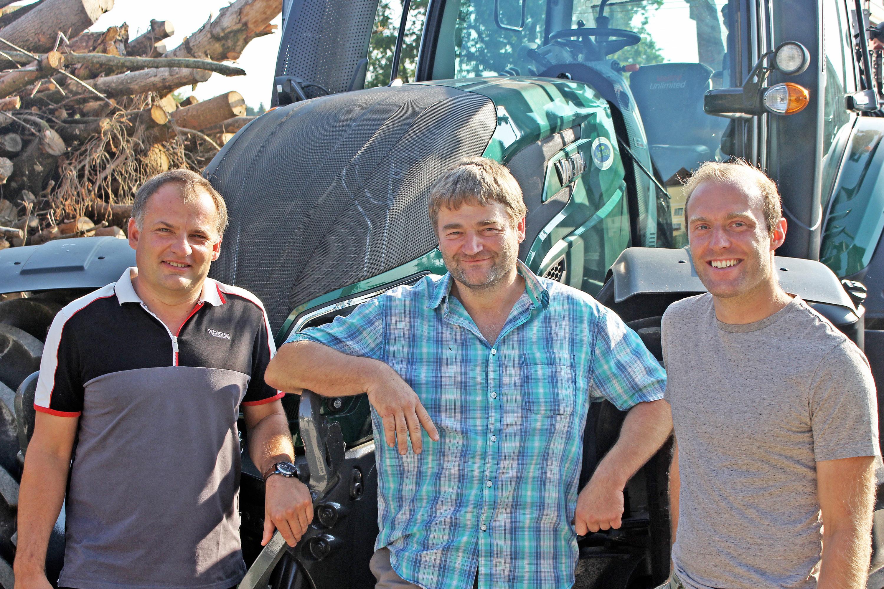 v.l.n.r.: Christian Mair Fa. Mauch mit Markus Vorarberger und Johannes Jedinger Fa. Jedinger.